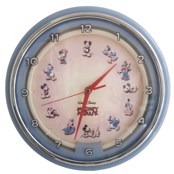 Walt Disney Mickey Mouse And Friends Neon Wall Clock 12" Collector - Picture 3 of 11